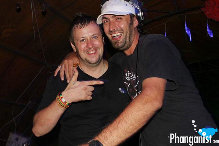 DJ Absolud with DJ Danny Nation at the Jungle experience koh phangan