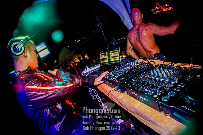 tommy resort dj phangan party new year 