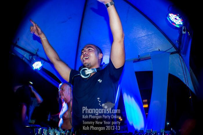 phangan party dj tommy resort new year spacemonkey