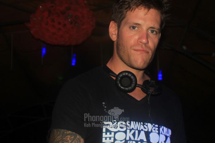 DJ Guy Fidelity at the Jungle Experience party Koh Phangan