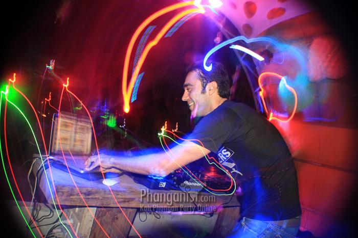 DJ Filippo Calvenzi at the Jungle Experience party Koh Phangan